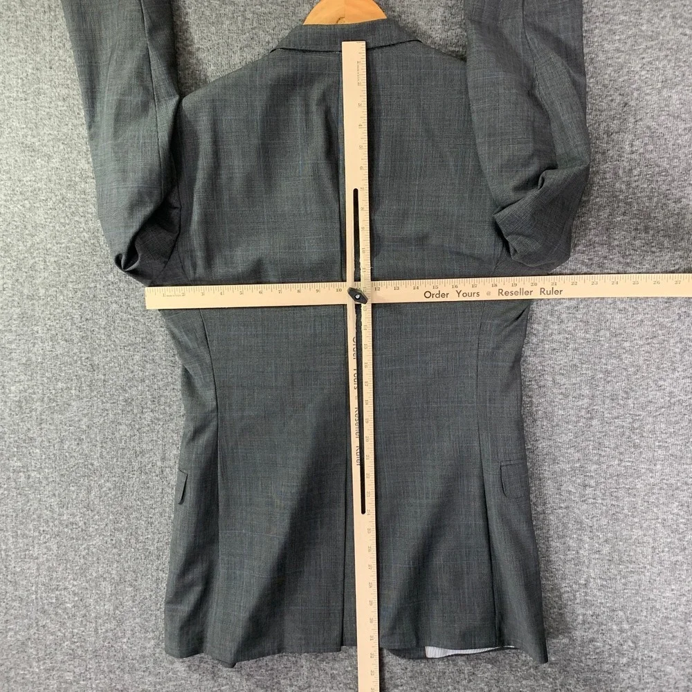 Brooks Brothers Blazer Jacket Men 40L Gray Glen Check Explorer Fitzgerald Sport